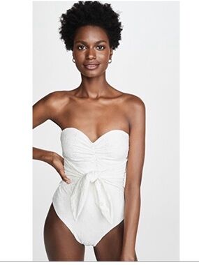 Onia WeWoreWhat Capri One Piece Swimsuit Eyelet